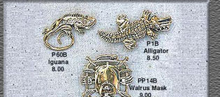Bronze Charm Pins